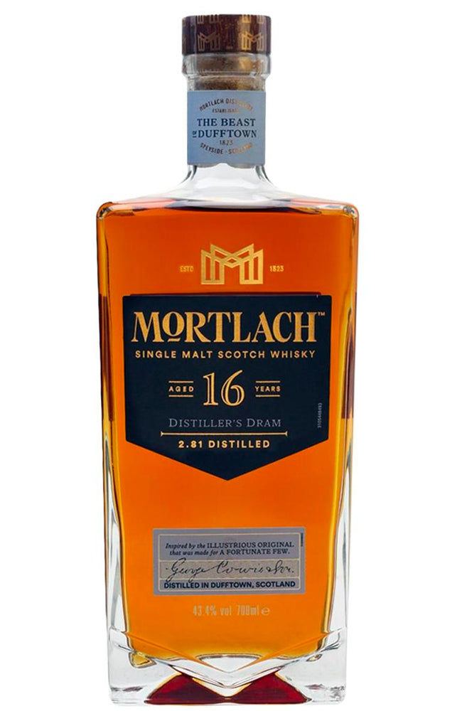 Mortlach 16 Year Old Distiller's Dram Single Speyside Malt Scotch Whisky Bottle
