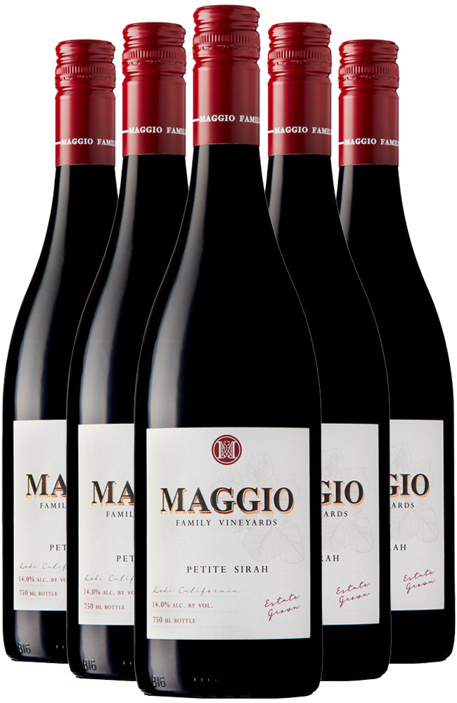 Oak Ridge Winery Maggio Old Vines Petite Sirah Red Wine 6 Bottle Case