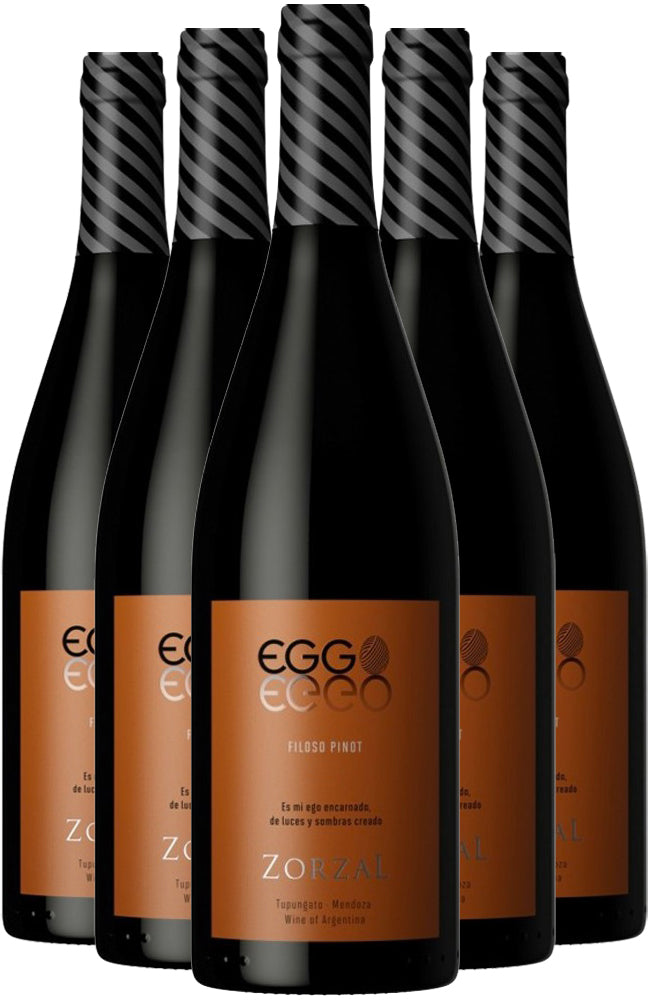Zorzal Eggo Filoso Pinot Noir Red Wine 6 Bottle Case