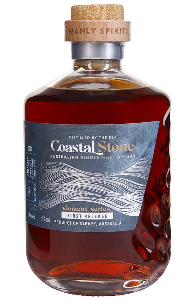 Manly Spirits Coastal Stone Port Cask Whisky Element Series First Release Bottle