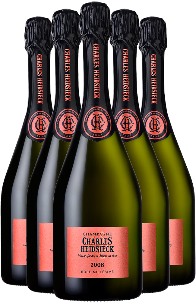 Champagne Charles Heidsieck Rosé Millésimé 2008 Six Bottle Case