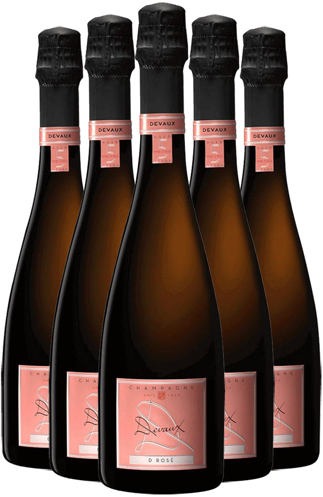 Champagne Devaux Cuvée D Rosé Aged 5 Years NV Six Bottle Case