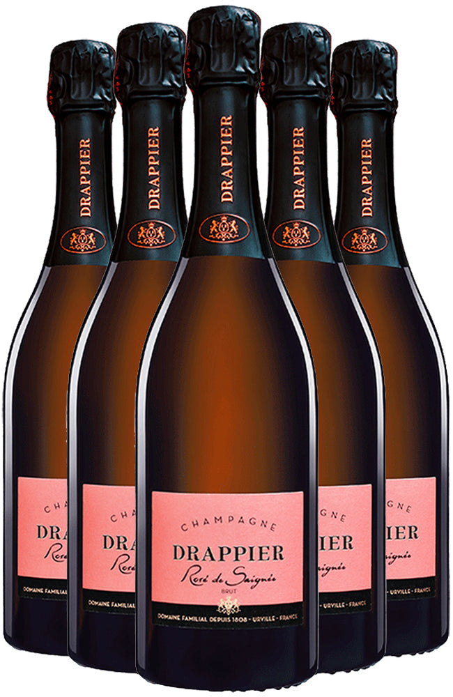 Champagne Drappier Rosé de Saignée Brut NV 6 Bottle Case