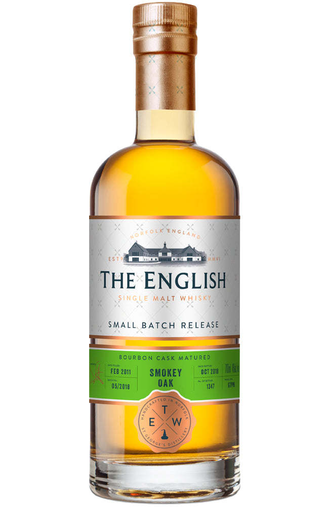 The English Whisky Co. Small Batch Release Smokey Oak Bourbon Cask Single Malt Whisky