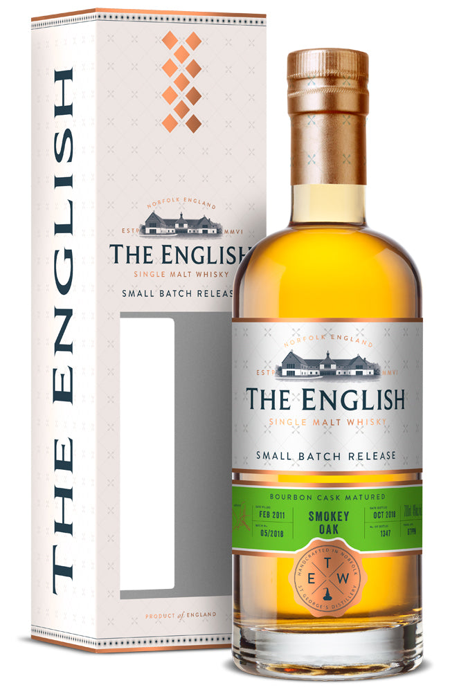 The English Small Batch Release 'Smokey Oak' Single Malt Whisky (Gift Boxed)