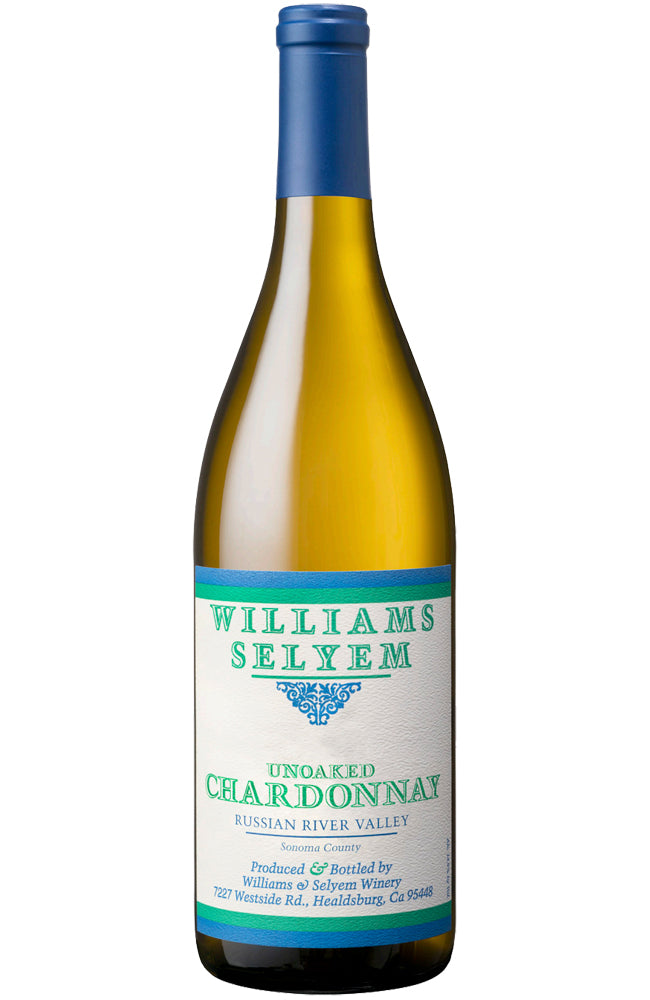 Williams Selyem Unoaked Chardonnay Bottle